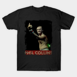 TEXTURE ART-Phil Collins - RETRO STYLE T-Shirt